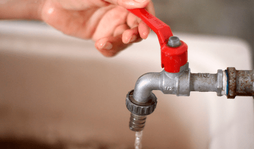Corte de agua