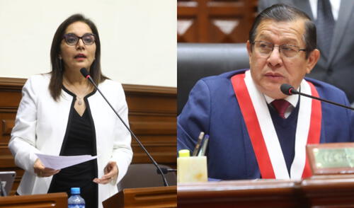 Eduardo Salhuana anunció que solicitará la suspensión de la pensión vitalicia de Alberto Fujimori. Patricia Juárez se opone. Foto: composición LR. larepublica.pe