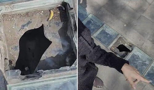 Peruano encuentra un hoyo debajo de plaza en La Victoria y asombra a usuarios: “¿Backrooms?”