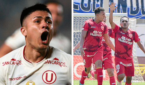 Universitario vs. Sport Huancayo jugarán a partir de las 3.15 p. m. Foto: composición LR/Luis Jiménez/La República/Sport Huancayo Universitario vs. Sport Huancayo | Torneo Clausura 2024