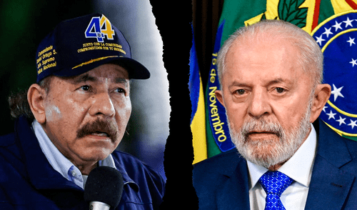 Lula da Silva, reveló que Ortega, presidente de Nicaragua, evitó comunicarse con él desde que el papa Francisco le pidió interceder por la situación del obispo Rolando Álvarez. Foto: Composición LR/AFP. Lula da Silva, Daniel Ortega, Nicaragua, Brasil