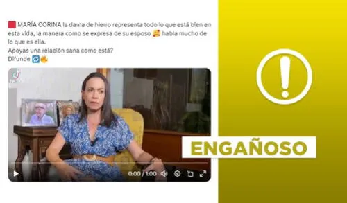 ¿Entrevista en la que María Corina Machado habla sobre su relación de pareja es actual?
