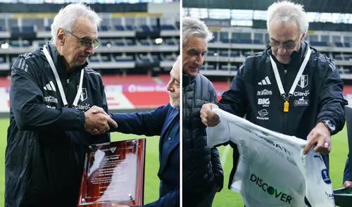 Jorge Fossati dirigió a LDU Quito en su paso por el fútbol ecuatoriano. Foto: composición LR/FPF Jorge Fossati | LDU Quito | Selección peruana
