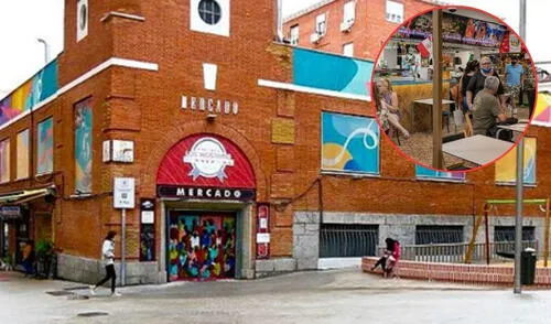En el interior del mercado de Los Mostenses, 17 establecimientos ofrecen una auténtica experiencia culinaria peruana. Foto: composición LR/El Mundo/Turismo Madrid España