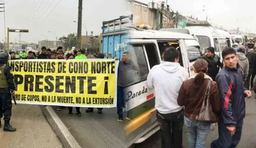 Paro de transportistas en San Juan de Lurigancho