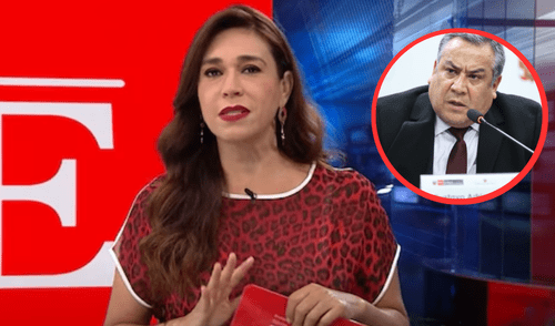 La periodista se mostró indignada ante las declaraciones del premier. Foto: Composición LR/Captura América larepublica.pe