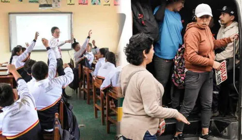 El Ministerio de Educación de Perú informa si las clases en Lima serán virtuales este viernes 10 de octubre por paro de transportistas. Foto: composición LR/Andina/LR/Marco Cotrina clases en colegios por paro de transportistas