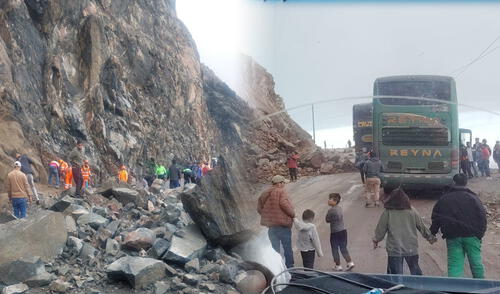 Derrumbes entre Ocoña y Ático (Arequipa) provocan bloqueos en la carretera Panamericana Sur. Foto: composición LR/Claudia Beltrán/PNP