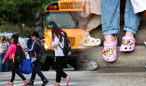 Los Crocs se presentaron como una opción de calzado rápida y cómoda para que los niños y adolescentes se los pongan y corran al colegio.