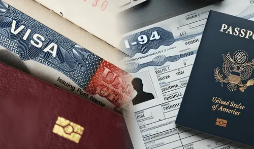 Formulario I-94, Estados Unidos