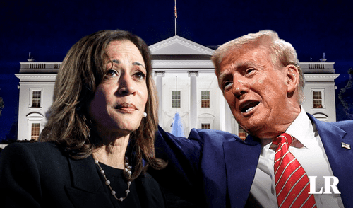 Según Polymarket, la disputa entre Donald Trump y Kamala Harris es reñida, con pocos puntos de diferencia. Foto: Composición LR Pronósticos de Donald Trump y Kamala Harris