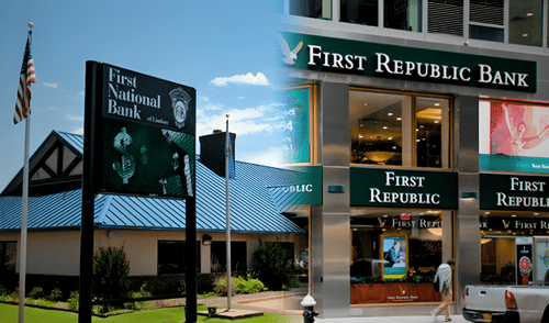 First National Bank of Lindsay, Republic First Bank, Estados Unidos, quiebras bancarias, bancos de Estados Unidos