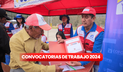 convocatoria de trabajo para cofopri