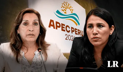 Congresista Flor Pablo ha sido electa para el periodo 2021-2026, por Lima Metropolitana, a través del Partido Morado. Foto: Composición La República. Dina Boluarte, Flor Pablo, apec