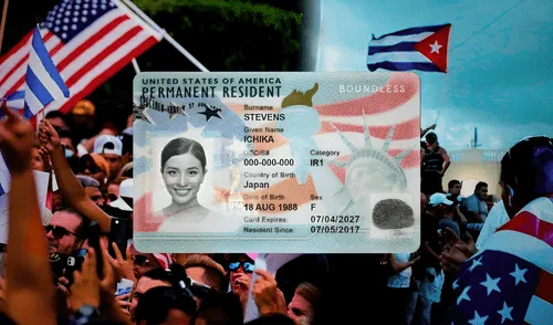 Mediante la Ley de Ajuste Cubano, USCIS concederá la residencia permanente o Green Card a los inmigrantes cubanos si cumplen con los requisitos necesarios. Foto: composición LR/difusión Ley de Ajuste Cubano, Green Card, residencia permanente, inmigrantes cubanos, USCIS, Estados Unidos