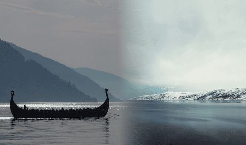 Los vikingos, liderados por Erik el Rojo, dieron a Groenlandia el nombre de "Tierra Verde" más de mil años atrás. Foto: Nat Geo Groenlandia, Vikingos, Geología