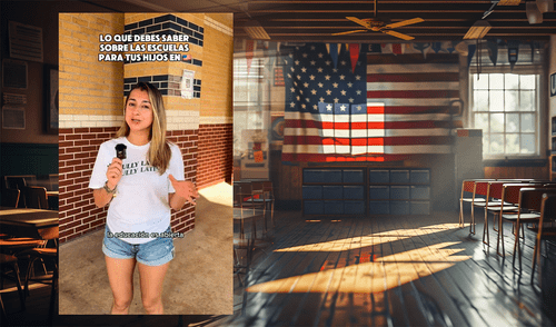 La tiktoker colombiana Diana Páez contó que en algunos estados de USA los padres pueden dictar las clases en sus casas. Foto: composición LR/Freepik/TikTok