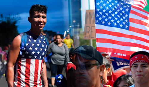 Estados Unidos anuncia medidas migratorias para un determiando grupo de inmigrantes. Foto: composición LR/AFP.