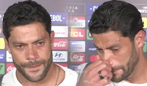 Hulk llora tras no ganar la Copa Libertadores