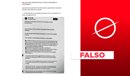 Muchos de los países sindicados han registrado un aumento de casos de cáncer de mama en su población. Foto: composición LR/captura de X Muchos de los países sindicados han registrado un aumento de casos de cáncer de mama en su población