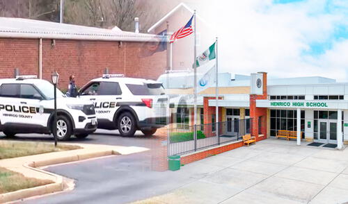 La policía del condado de Henrico acudió a la escuela tras un llamado que reportaba un enfrentamiento entre dos estudiantes. Foto: composición LR/12 On Your Side La policía del condado de Henrico acudió a la escuela tras un llamado que reportaba un enfrentamiento entre dos estudiantes. Foto: composición LR/12 On Your Side