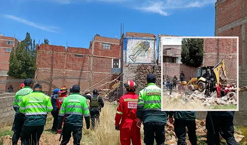 Puno. Policías y bomberos trabajaron varias horas para recuperar cuerpos. Foto: composición LR/Liubomir Fernández Puno. Policías y bomberos trabajaron varias horas para recuperar cuerpos. Foto: composición LR/Liubomir Fernández