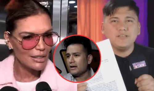 Jessica Newton defiende a Deyvis Orosco tras el conflicto con Bill Orosco. Foto: Composición LR/Willax/ATV Jessica Newton defiende a Deyvis Orosco de su primo Bill.