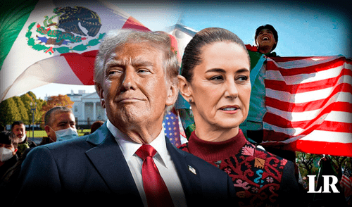 Claudia Sheinbaum implementará medidas para abordar las amenazas de Donald Trump, quien pretende deportar a miles de inmigrantes. Foto: composición LR/difusión Claudia Sheinbaum, Donald Trump, inmigrantes mexicanos, México, deportaciones masivas, inmigrantes latinos