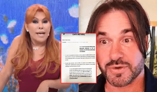 Magaly Medina envía dos cartas notariales para Cristian Zuárez.