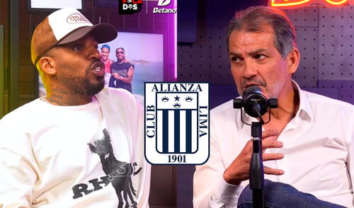 Franco Navarro y Jefferson Farfán podrían trabajar en conjunto para Alianza Lima. Foto: composición LR/captura de 'Enfocados' Franco Navarro | Jefferson Farfán | Alianza Lima