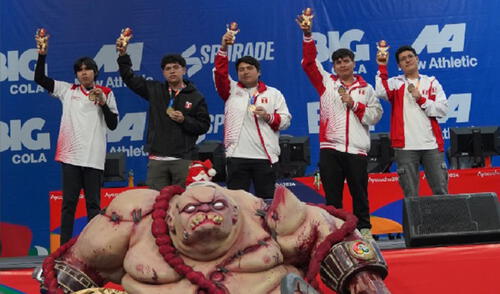 El equipo masculino obtuvo una medalla de oro un día después de la victoria del equipo femenino. Foto: Team Perú/Instagram Jugadores de Dota 2 de Perú ganadores de medalla de oro en Juegos Bolivarianos Ayacucho 2024. Foto: Team Perú/Instagram
