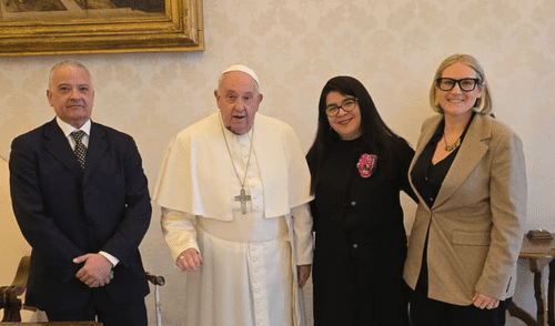 Papa Francisco se reunió con periodistas Paola Ugaz y Pedro Salinas por casos de abuso del Sodalicio.