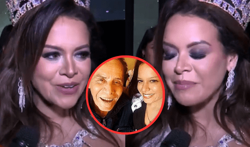 Florcita Polo se emociona al recordar a su fallecido padre Augusto Polo Campos durante su coronación. Foto: Composición LR/América Florcita Polo recuerda a su padre Augusto Polo Campos