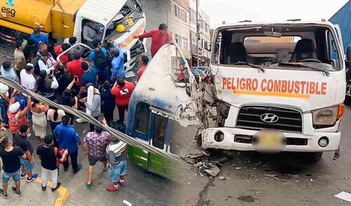 Accidente de tránsito en avenida Bertello con Canta Callao