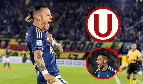 Leonardo Castro, quien interesa a Universitario, y Radamel Falcao son compañeros en el Millonarios de Colombia.