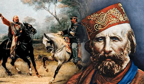 Giuseppe Garibaldi fue un destacado militar y líder revolucionario en Italia y Sudamérica. Foto: Composición LR/National Geographic/Meisterdrucke.