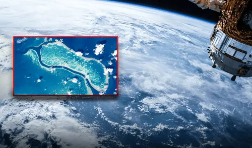 Este animal enorme visto desde el espacio no se mueve ni respira.