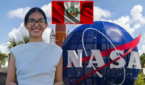 Thalía Leyton Reto, la joven peruana que lidera proyectos innovadores en la NASA. Foto: composición LR Thalía Leyton Reto | NASA