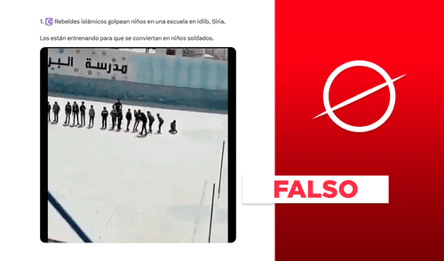 Video no muestra rebeldes islamistas golpeando niños, en realidad es un video del 2021 que denuncia maltratos por parte de un profesor