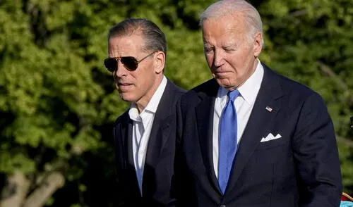 El presidente de USA ha generado tensión entre los norteamericanos al indultar a su hijo. Foto: Composición LR/Cadena Política Joe Biden, presidente de USA, hijo de Biden fue indultado