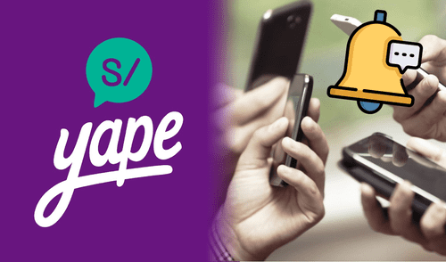 celulares con notificaciones de yape