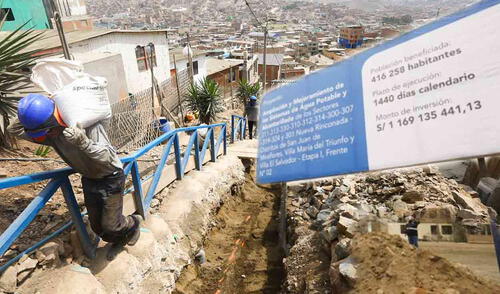 El megaproyecto de agua potable y saneamiento no sería finalizado en el 2025. Foto: composición LR/Andina Megaproyecto de agua potable y saneamiento