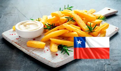 Papas fritas acompañadas de mayonesa, estudio revelaría que su origen estaría en Chile. Foto: Composición LR/Comida1. Papas fritas acompañadas de mayonesa, estudio revelaría que su origen estaría en Chile. Foto: Composición LR/Comida1.