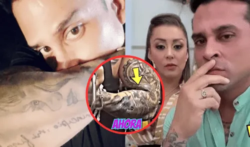 Christian Domínguez comienza a borrar el tatuaje de Pamela Franco, ¿un paso hacia su reconciliación con Karla Tarazona? Foto: Composición LR/Willax/Instagram Christian Domínguez comienza a eliminar el tatuaje de Pamela Franco
