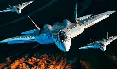 El avanzado caza Su-57 de quinta generación de Rusia