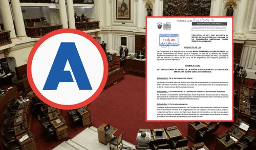 María Acuña propone el retiro de Perú del Pacto de San José y la denuncia ante la OEA.