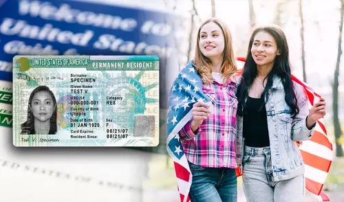 Cierto grupo de inmigrantes pueden obtener más rápido la Green Card. Foto: Freepik/ Composición LR Personas que obtienen más rápido la Green Card
