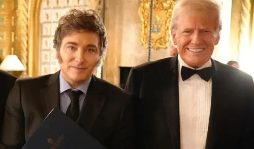 Javier Milei fue invitado por Trump a su asunción de presidente de Estados Unidos. Foto: France 24 Donald Trump, Estados Unidos, Javier Milei