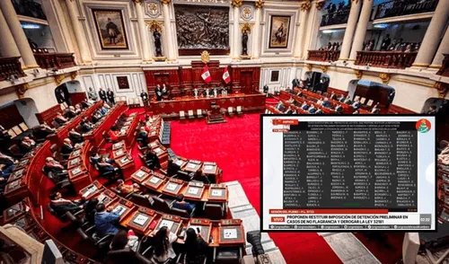 Congreso, detención preliminar