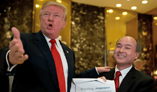 La inversión de Softbank se espera que tenga un efecto multiplicador en la economía de Estados Unidos.